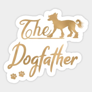 Chinese Crested Dogfather Sticker